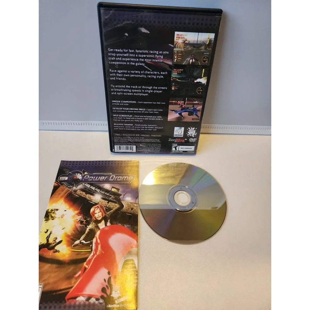 Power Drome PS2 Playstation 2 Video Game Complete CIB